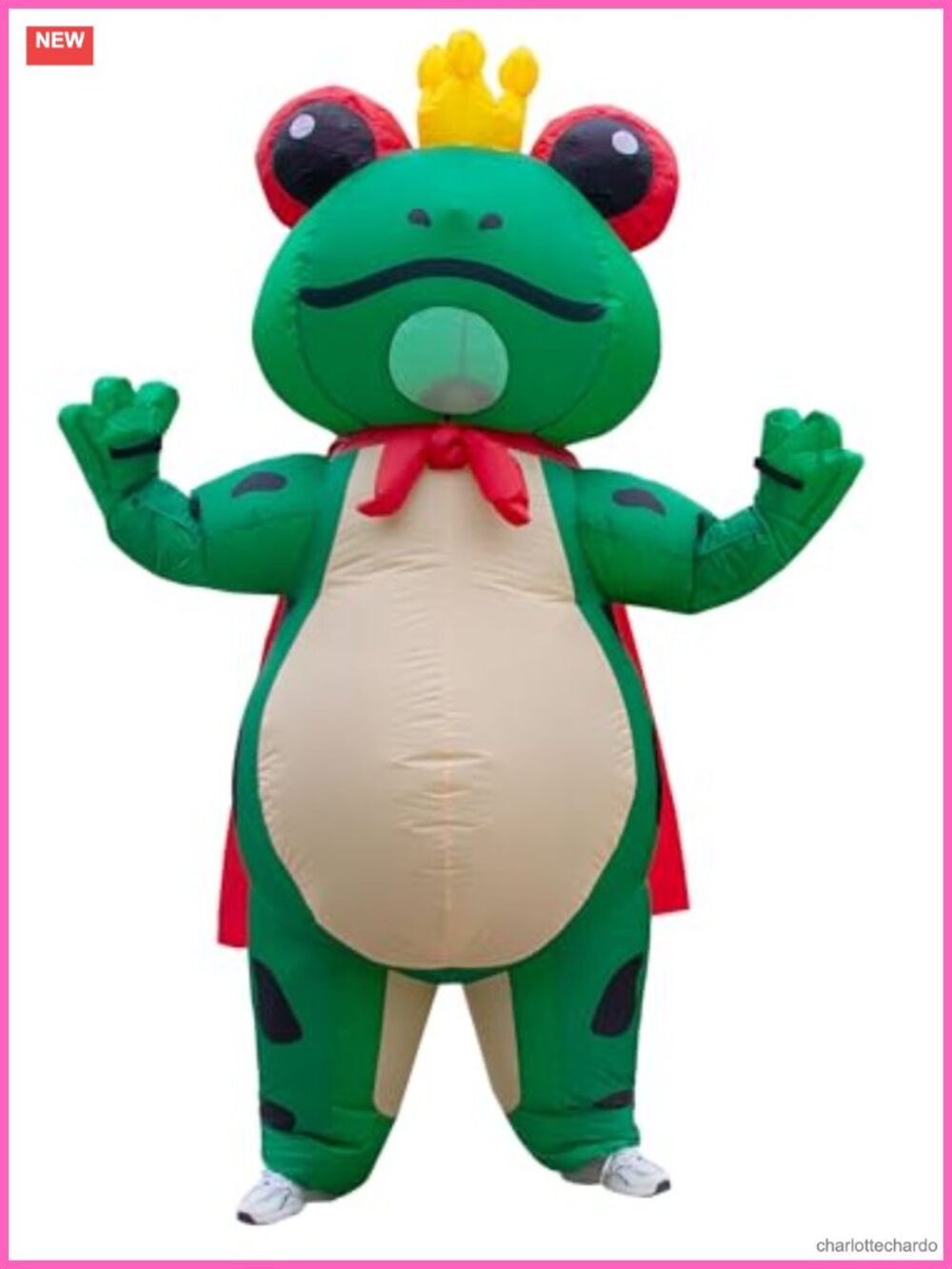 Adult Animal Inflatable Costume Funny Blow Up Frog Suit Halloween Cosplay Party